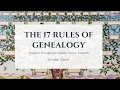 An Update of the Now Seventeen Rules of Genealogy - James Tanner 17 December 2025