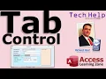 How to Use a Tab Control in Microsoft Access to Group Other Controls Together Tab Pages