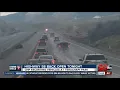 CHP escorting traffic on Highway 58 at Tehachapi Pass