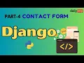 Django Contact Form with Database Email Handle Form Submissions Part 4