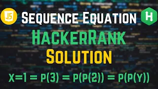 Sequence Equation HackerRank Solution Javascript