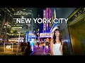 Download Lagu New York Night Walk - Relaxing Evening Walk in MANHATTAN