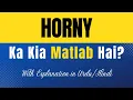 What Does Horny Mean Explanation in