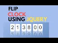Learn How to Build a Stylish Flip Clock with jQuery for Your Website