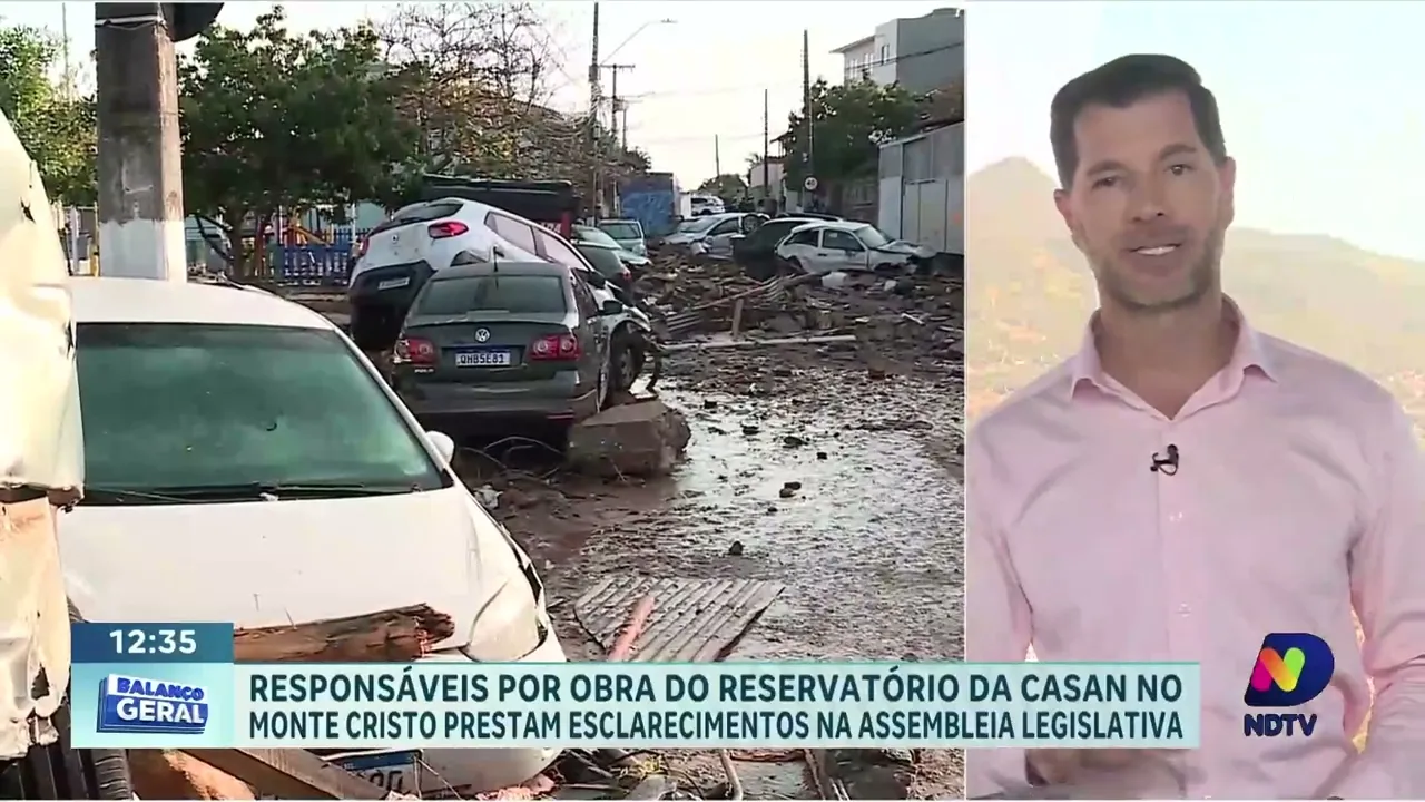 Deputados na Alesc ouvem empresa responsável pelo reservatório rompido da Casan