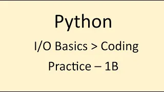 Coding Practice - 1B Basics Python NxtWave CCBP