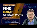 Find Length of Each Word in a String List using Java Stream API Java 8 Interview Question