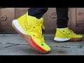 KYRIE 5 SPONGEBOB REVIEW ON FEET NIKE x NICKELODEON COLLABORATION