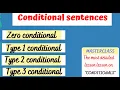 CONDITIONALS - types of conditional sentences 0 1 2 3 Must watch lesson to speak English fluently