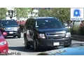Boston Massachusetts State Police escorting unmarked SUVs