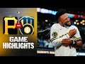 Pirates vs Brewers Game Highlights 26 MLB Highlights