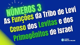 NÚMEROS 3 - O que os Levitas faziam? O Censo dos Levitas e dos Primogênitos de Israel