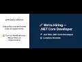 We re Hiring - NET Core Developer Remote