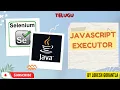 Part 30 JavaScriptExecutor With Java Selenium Telugu