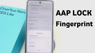 Oneplus Nord Ce 6 Lite App Lock Fingerprint | Oneplus Nord Ce 6 Lite App Lock Par Fingerprint Kaise