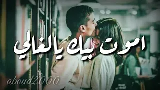 عشق موت اموت فيك يالغالي غير انت النفس مالي والله بحبك مووت 