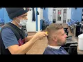 Dominican Barber ASMR - Bald Fade Haircut and Beard Blade Shape Up