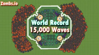 ZOMBS io 15 000 WAVES WORLD RECORD Apex