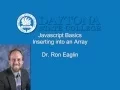 Javascript Basics - Inserting Into an Array