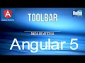 How to use Angular Material Toolbar in Angular5