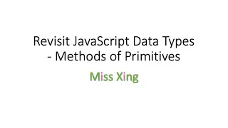 32 JavaScript Data Type - Methods of Primitives