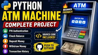 Python Project 5 Python ATM Machine Project Beginner - Friendly Python
