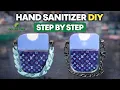 Dollar Tree Hand Sanitizer DIY Sticker Template Step by Step