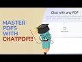 Unlock the Power of PDFs with ChatPDF AI-Powered PDF Summaries Questions Tutorial