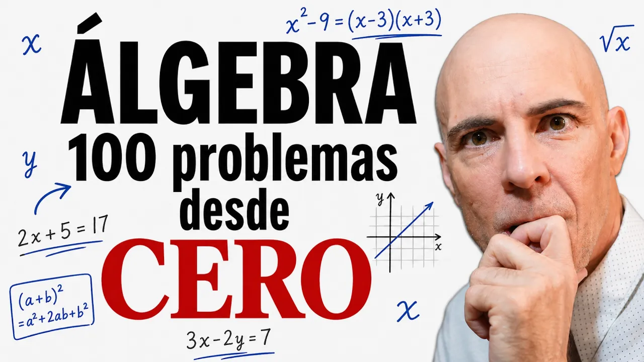 100 problemas de álgebra. Desde cero