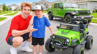 I Surprised 7 Year Old With Custom Mini Twin JEEP