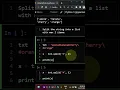 rstrip split string method python english