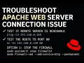 Troubleshoot Apache Web Server Connection Issues Linux Firewall Port 80 Debugging