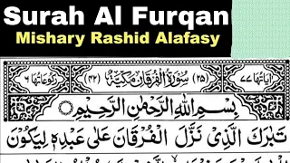 Download 25 - Surah Al-Furqan Full | Sheikh Mishary Rashid Al-Afasy With Arabic Text (HD) MP3