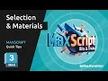 Maxscript Bits Tricks - Quick Selection by Wirecolor Material in 3ds Max