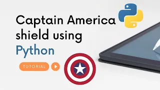 Python Project for Beginners Captain America s Shield using Python Full python Source code