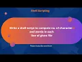 Write a shell script to compute no of characters and words in eachline of given file