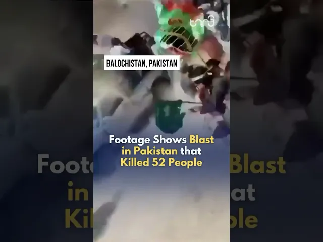 ⁣Footage shows the moment a suicide bomber attacked Muslims celebrating the Holy Prophets birthday.