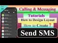 Calling Messaging Tutorials - Part 10 How to create send sms Button in Android Studio