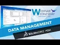 Webinar Wednesday Data Management with SOLIDWORKS PDM