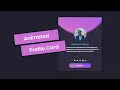 Animated Profile card using only HTML and CSS
