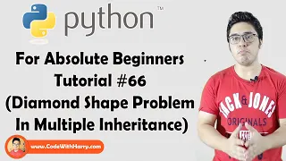 Diamond Shape Problem In Multiple Inheritance Python Tutorials For Absolute Beginners In Hindi