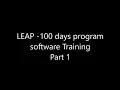 Kudumbashree-LEAP-Software Training Part 1