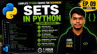 Python Sets Explained for Beginners Set Methods Operations Applications Python Course EP 09