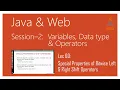 Bitwise Operators in Java Part 8 Special Properties of Bitwise Left Right Shift Operators