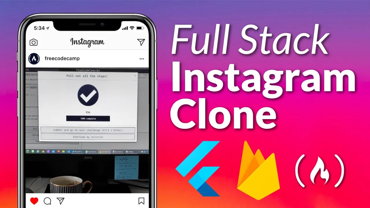 Flutter & Firebase Course - Build a Full Stack Instagram Clone Coupon