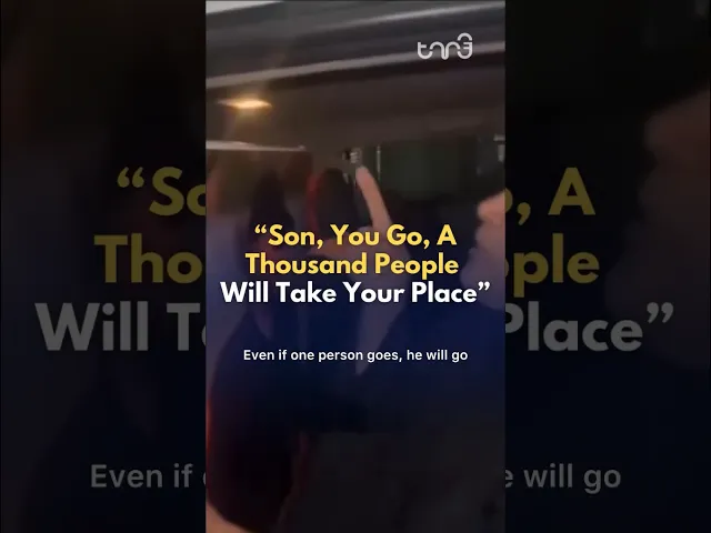 ⁣Iraqi mother speaks to martyred son saying, 