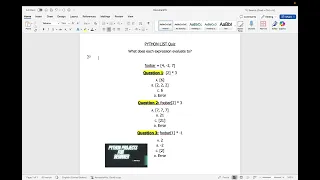 Beginner Python Quiz Challenge