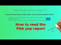 How to Read and Use the PSA Pop Report
