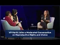 Vice President Harris Joins a Moderated Conversation on Reproductive Rights and Choice