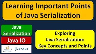 Learning Important Points of Java Serialization Java IO Java Tutorial
